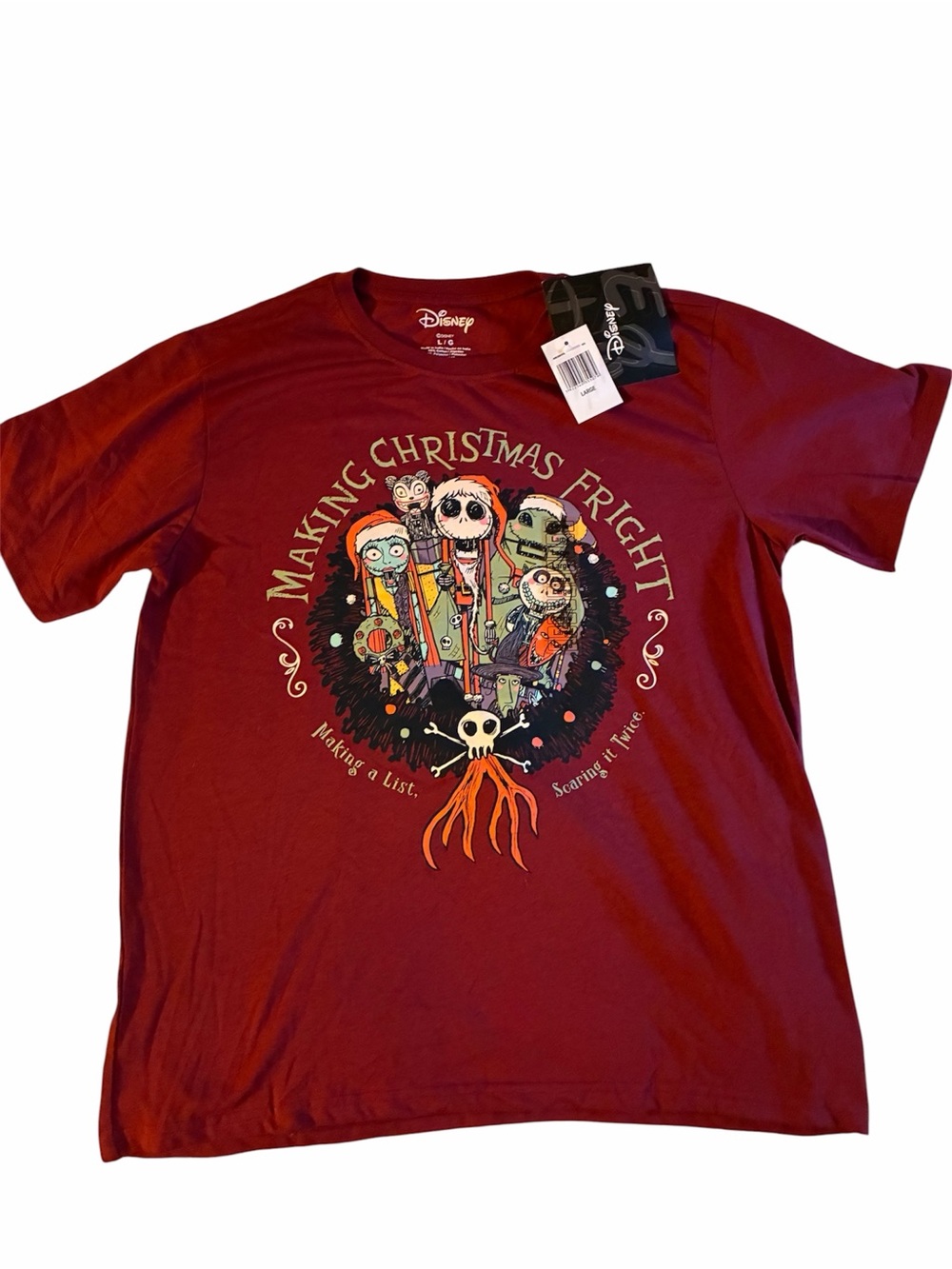 Disney Red The Nightmare Before Christmas Graphic Kids Tee